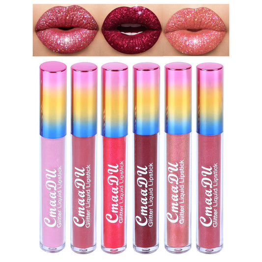 Cmaadu™ Diamond Shine Lip Gloss – Glitter Liquid Lipstick for Stunning Matte Lips
