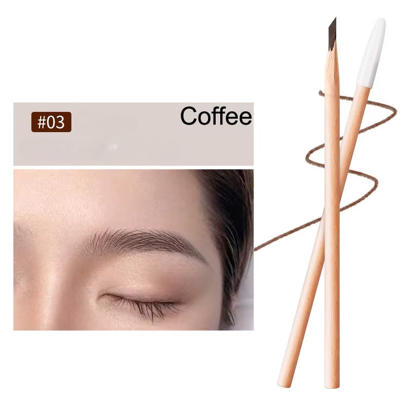 Waterproof Microblading Eyebrow Pencil – Long-Lasting Wooden Tattoo Brow Pen for Natural, Defined, Flawless Arches