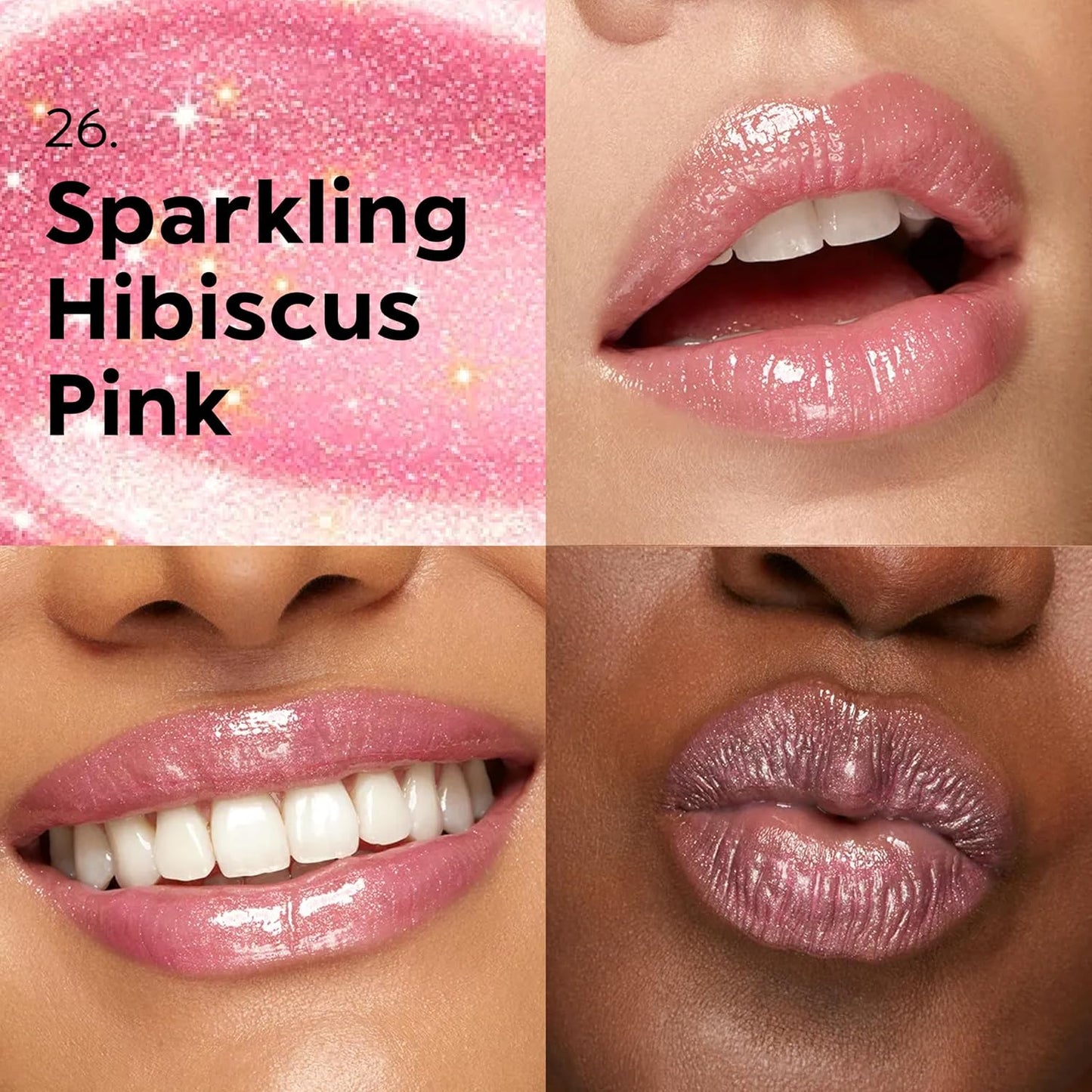 Kiko MILANO - 3D Hydra Lip Gloss 26 Softening Lipgloss for a 3D Look | Sparkling Hibiscus Pink Color | Non-Comedogenic | Professional Makeup | Made in Italy