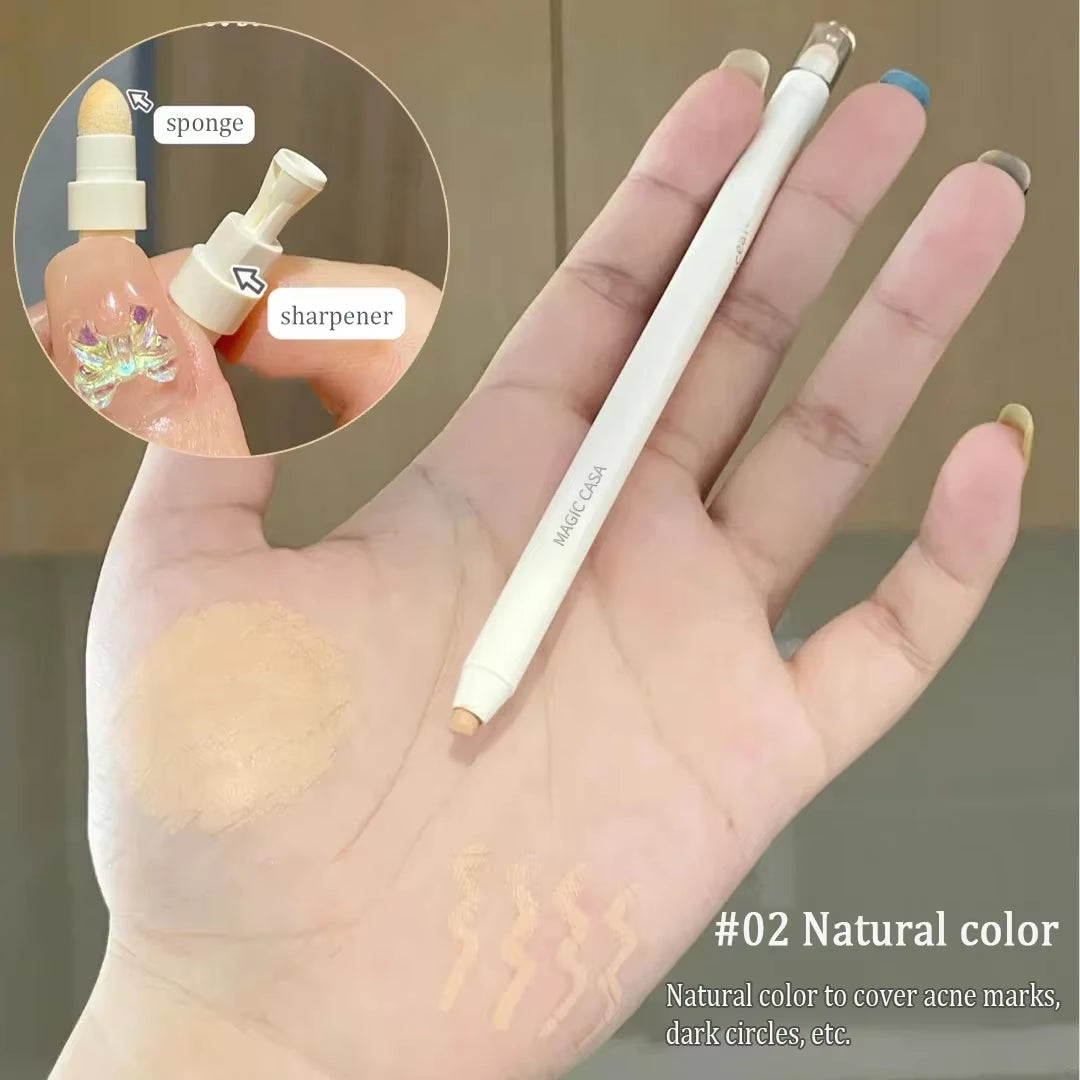 SilkCover™ Full Cover Concealer Stick – Waterproof Spot & Blemish Corrector for Flawless Face, Brows & Lips