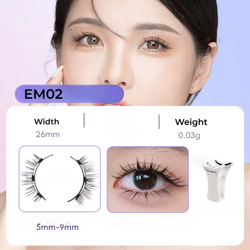 MagnaLuxe Magnetic Lashes Set – Natural, Soft & Reusable with No-Glue Application Tool for Effortless Eye Glam