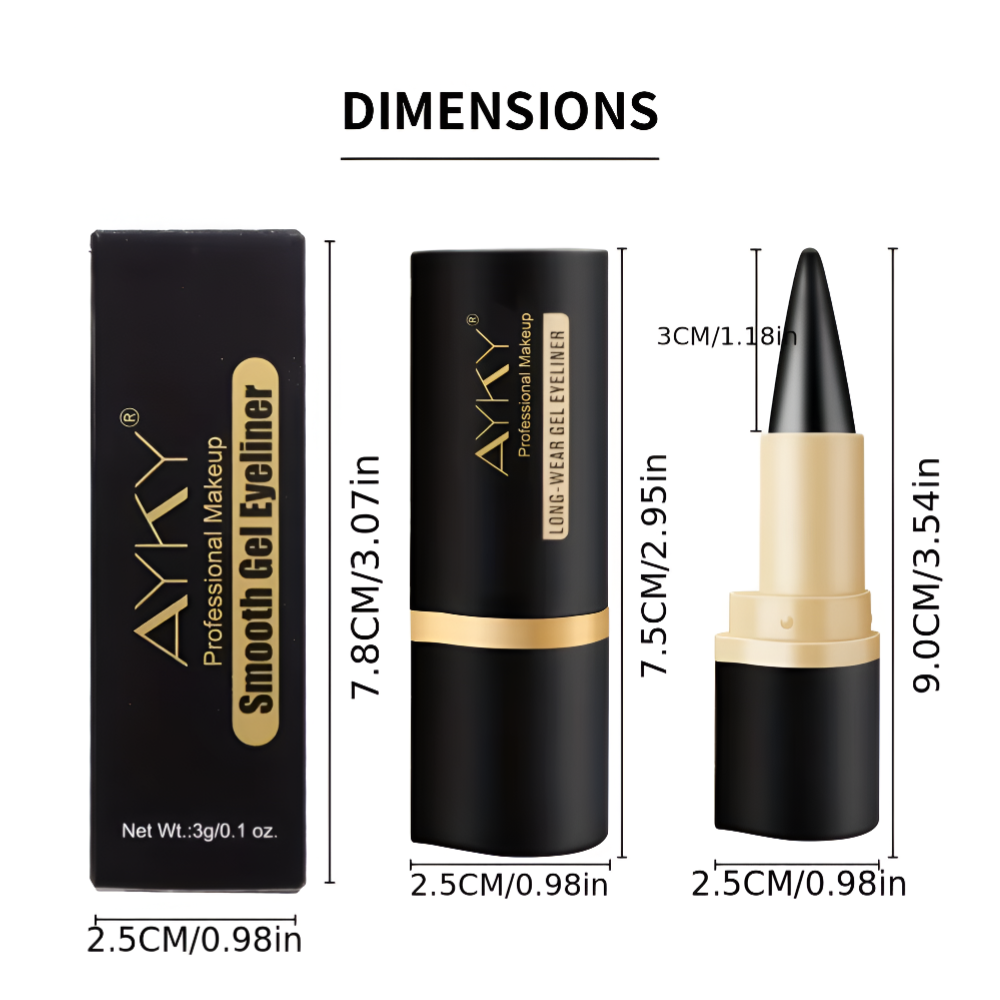 GlideLine™ by AYKY – Matte Glitter Waterproof Eyeliner Balm